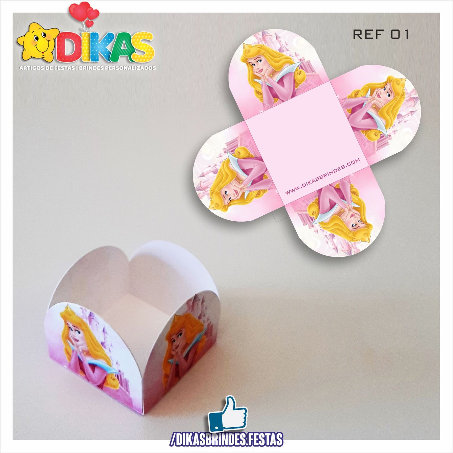 PORTA-FORMINHAS TEMÁTICAS - PRINCESA AURORA