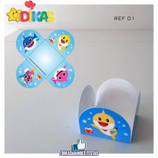 PORTA-FORMINHAS TEMÁTICAS - BABY SHARK