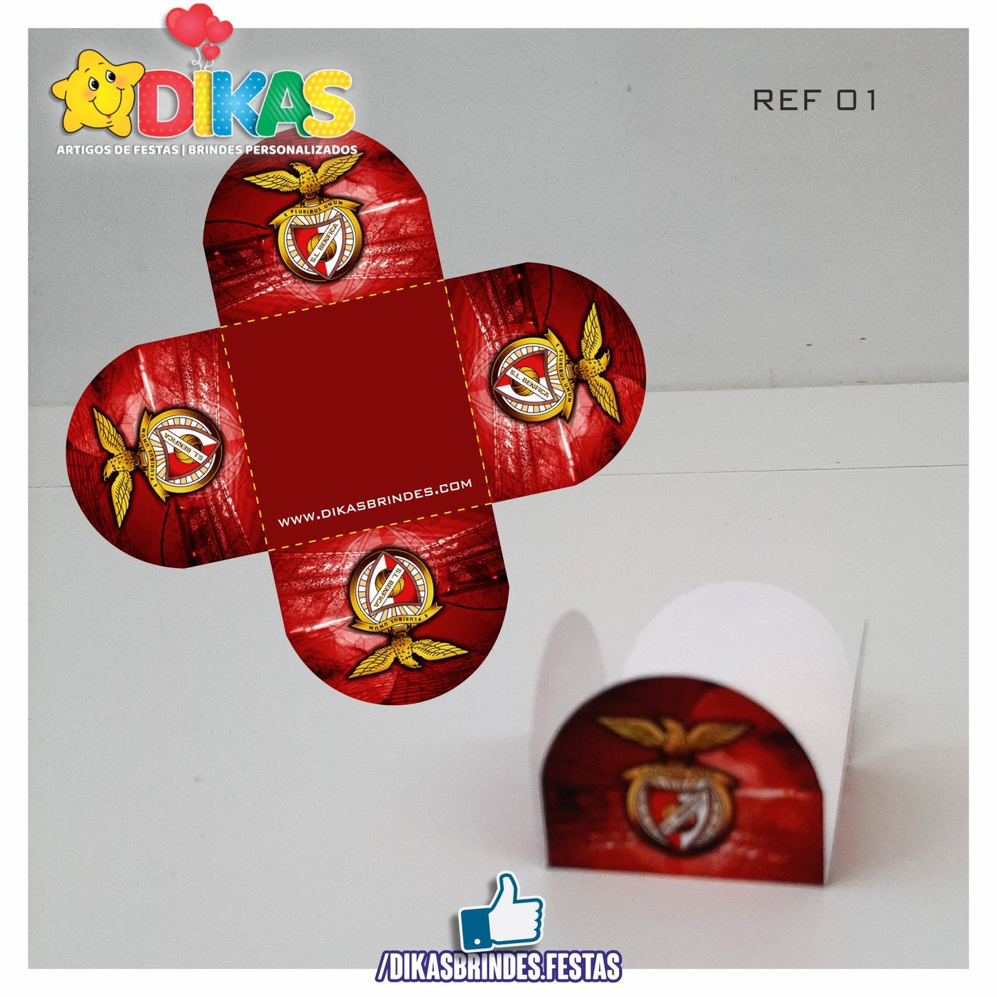 PORTA-FORMINHAS TEMÁTICAS - FUTEBOL BENFICA