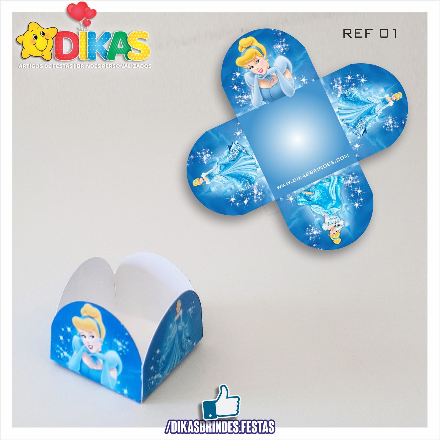 PORTA-FORMINHAS TEMÁTICAS - CINDERELA