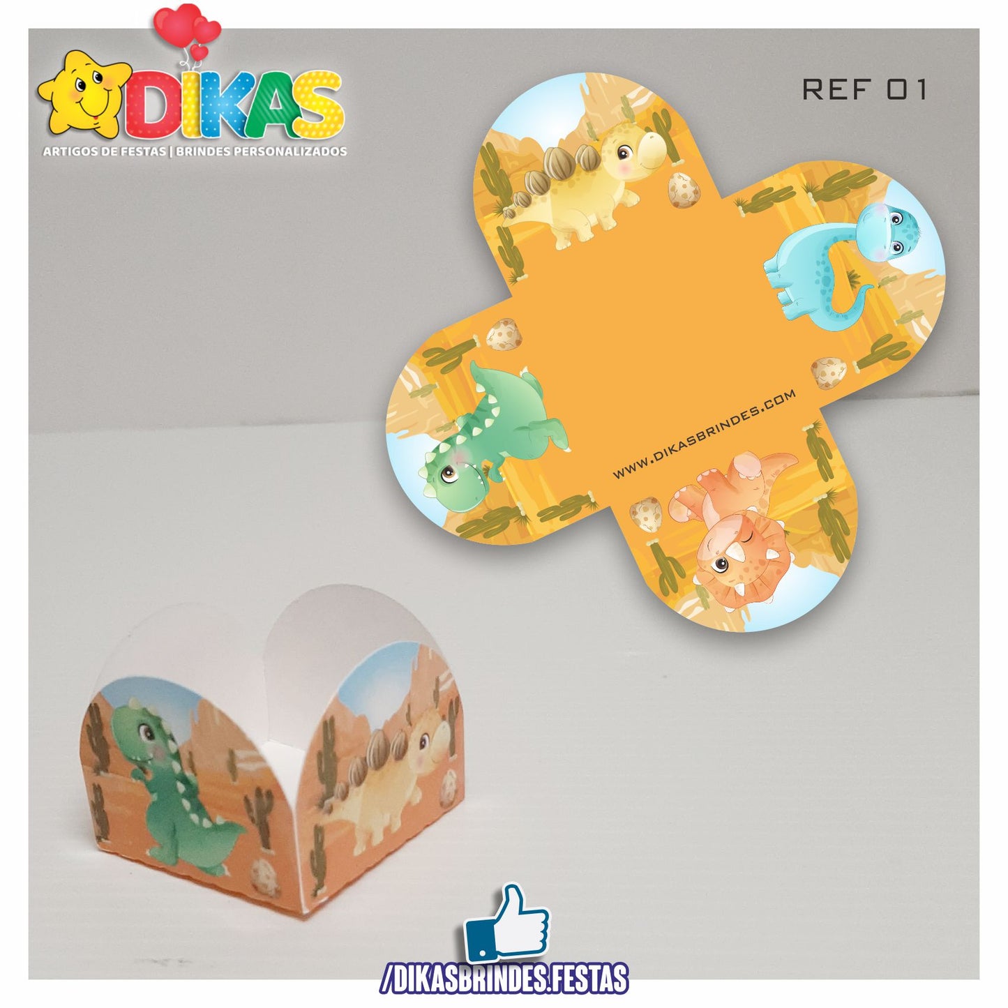 PORTA-FORMINHAS TEMÁTICAS - DINOSSAUROS