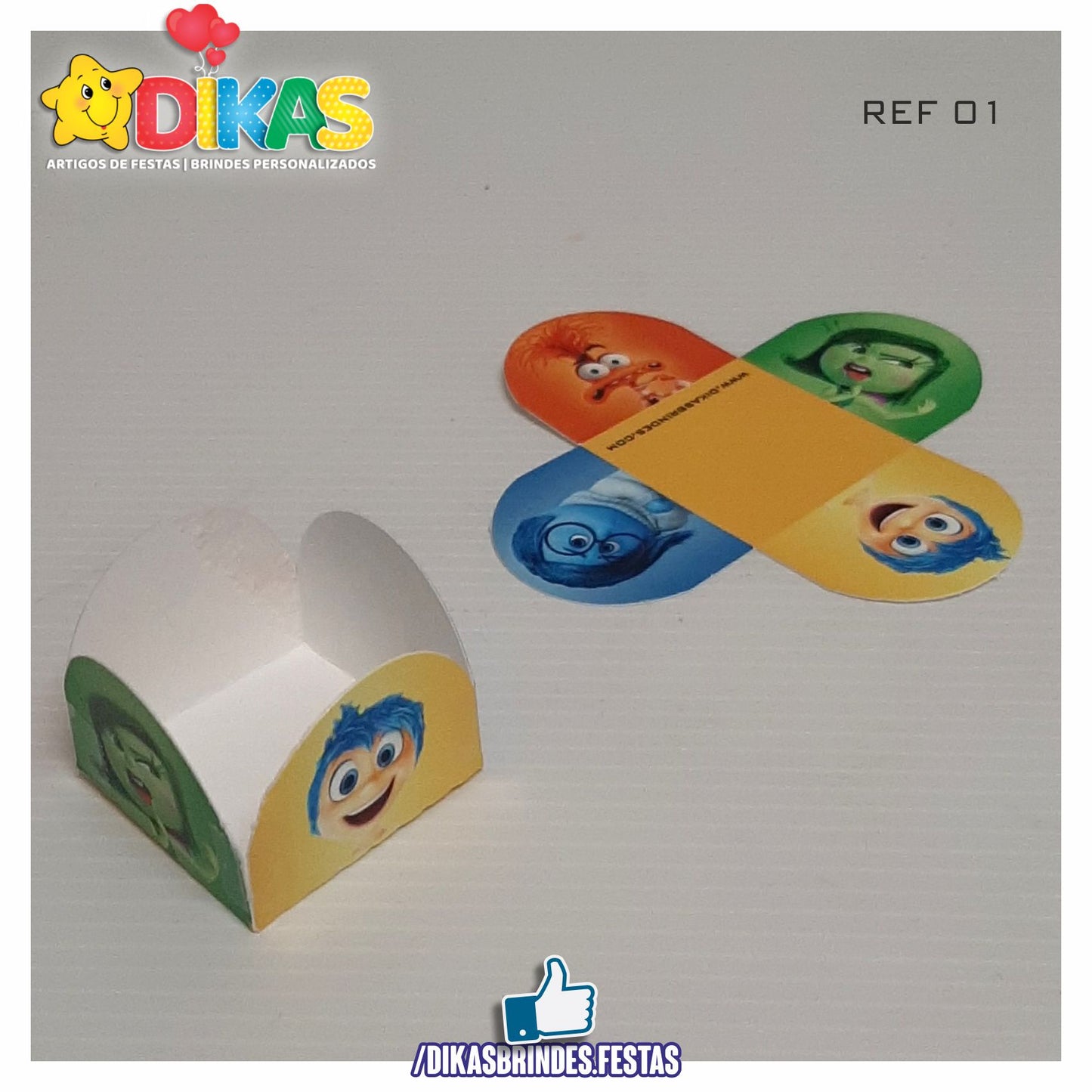 PORTA-FORMINHAS TEMÁTICAS - DIVERTIDAMENTE