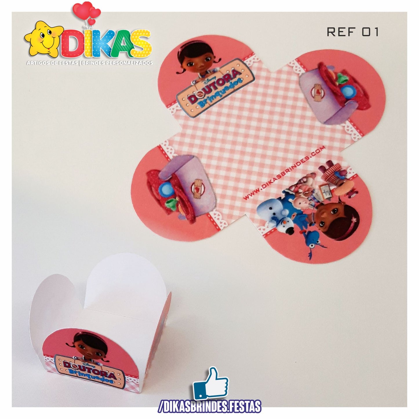 PORTA-FORMINHAS TEMÁTICAS - DOUTORA BRINQUEDOS