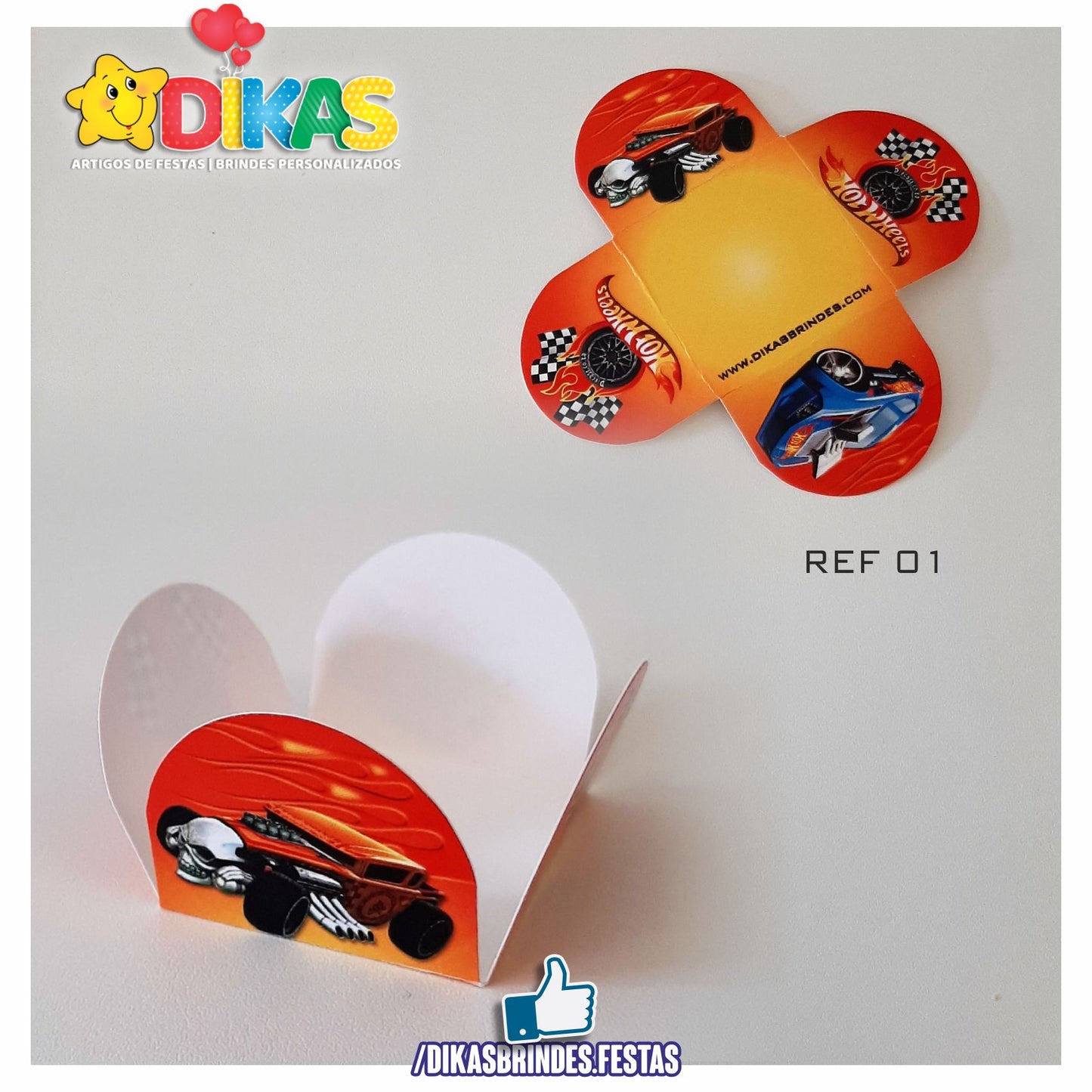 PORTA-FORMINHAS TEMÁTICAS - HOTWHEELS