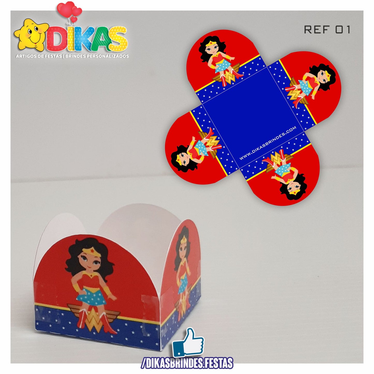 PORTA-FORMINHAS TEMÁTICAS - MULHER MARAVILHA