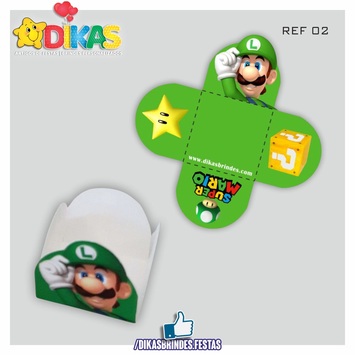 PORTA-FORMINHAS TEMÁTICAS - MARIO BROS