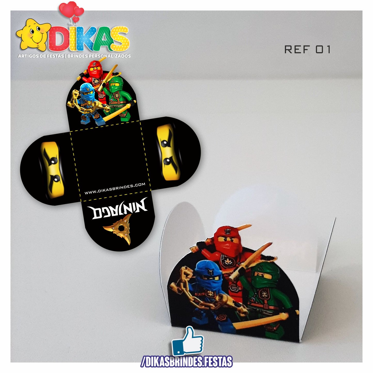 PORTA-FORMINHAS TEMÁTICAS - NINJAGO