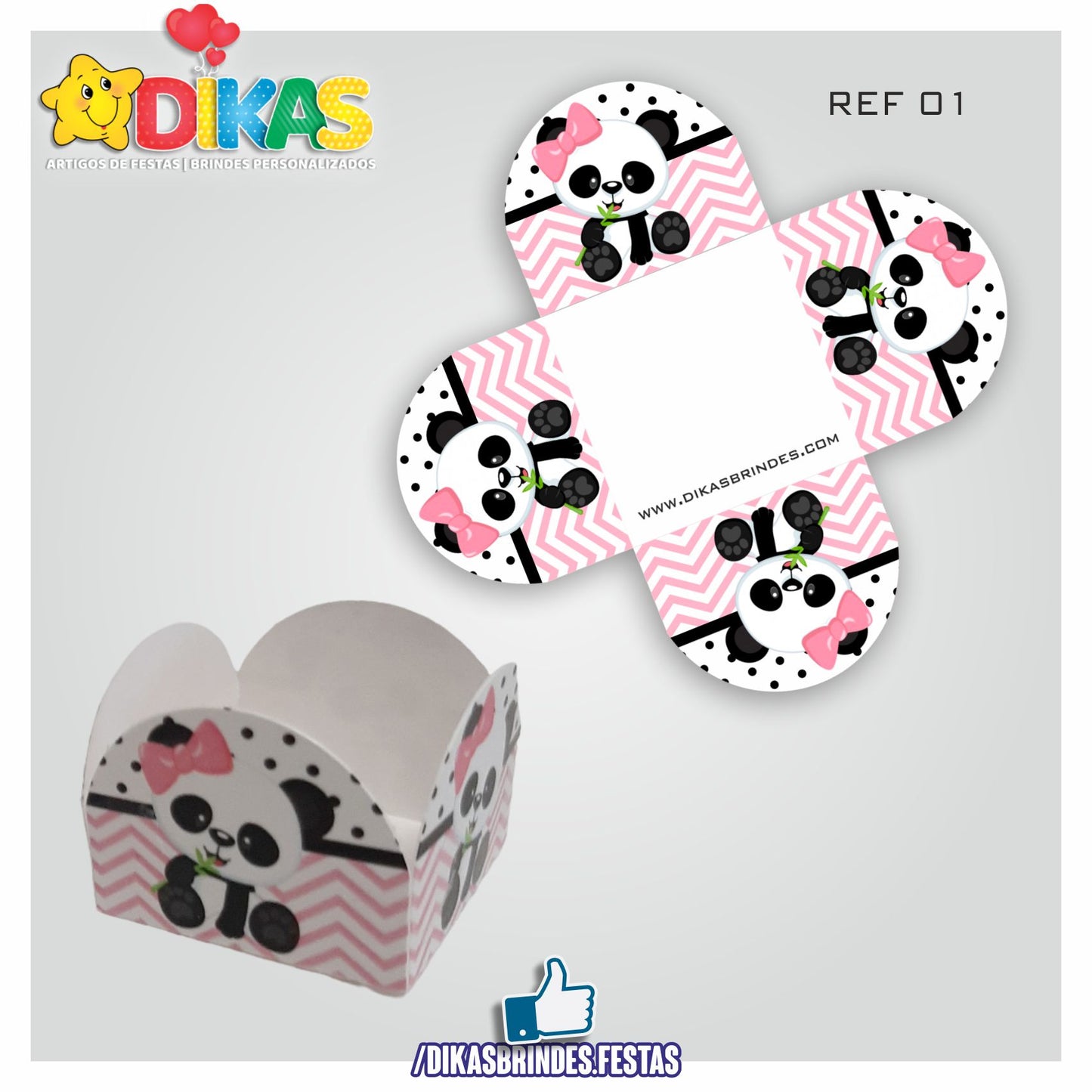 PORTA-FORMINHAS TEMÁTICAS - PANDA BEBÉ