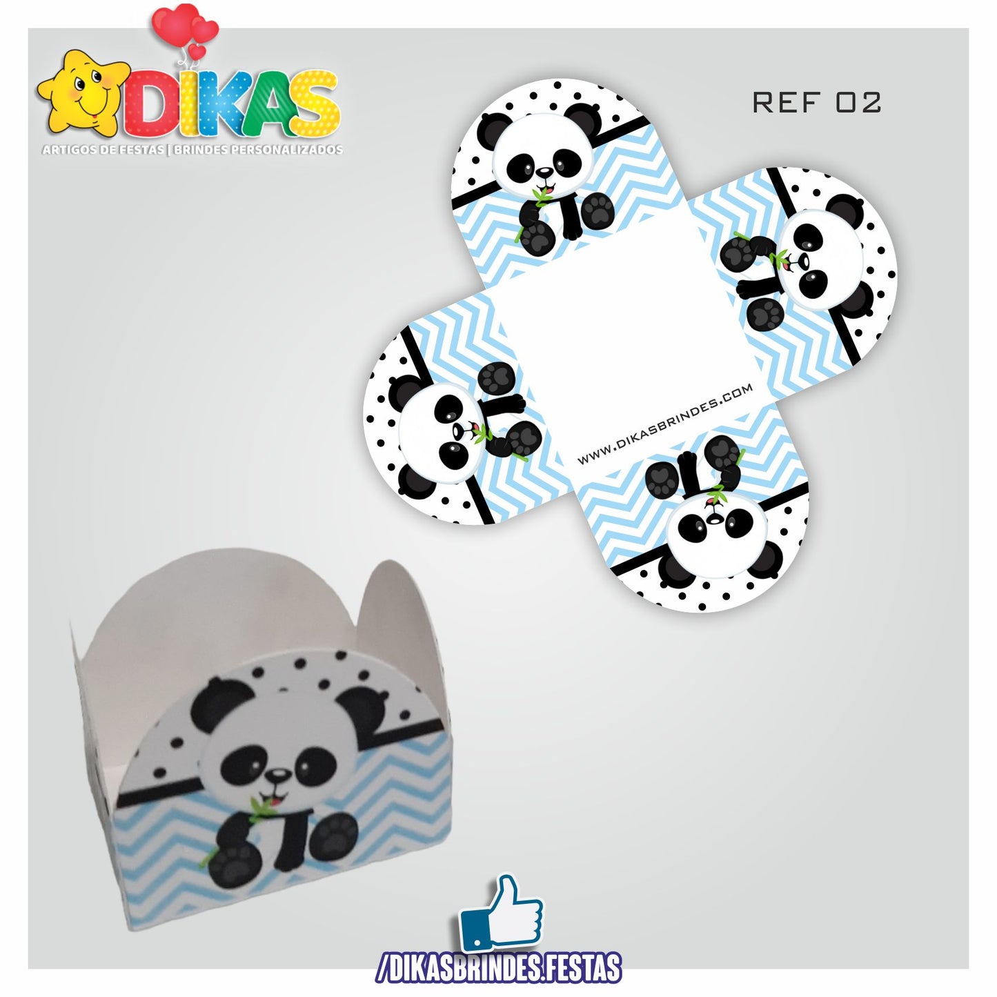 PORTA-FORMINHAS TEMÁTICAS - PANDA BEBÉ