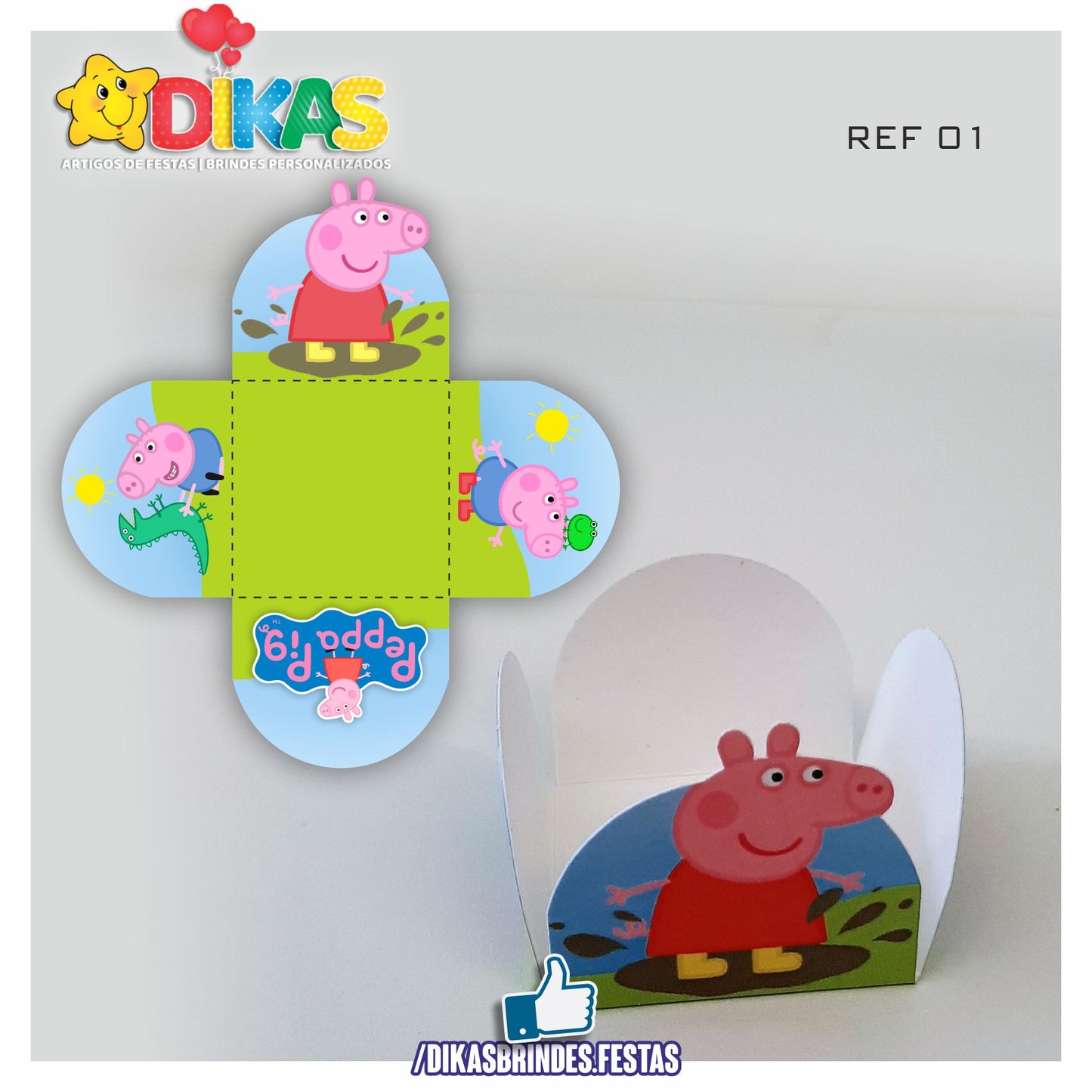 PORTA-FORMINHAS TEMÁTICAS - PORQUINHA PEPPA