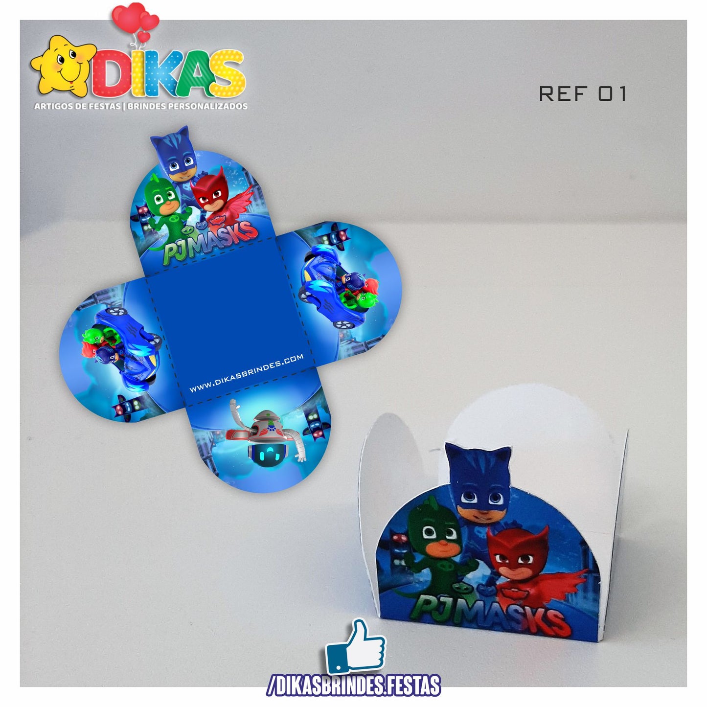 PORTA-FORMINHAS TEMÁTICAS - PJMASKS