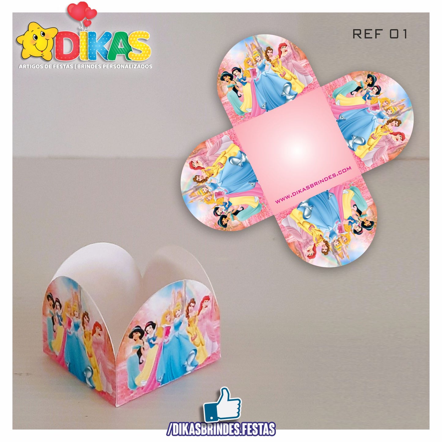 PORTA-FORMINHAS TEMÁTICAS - PRINCESAS DISNEY