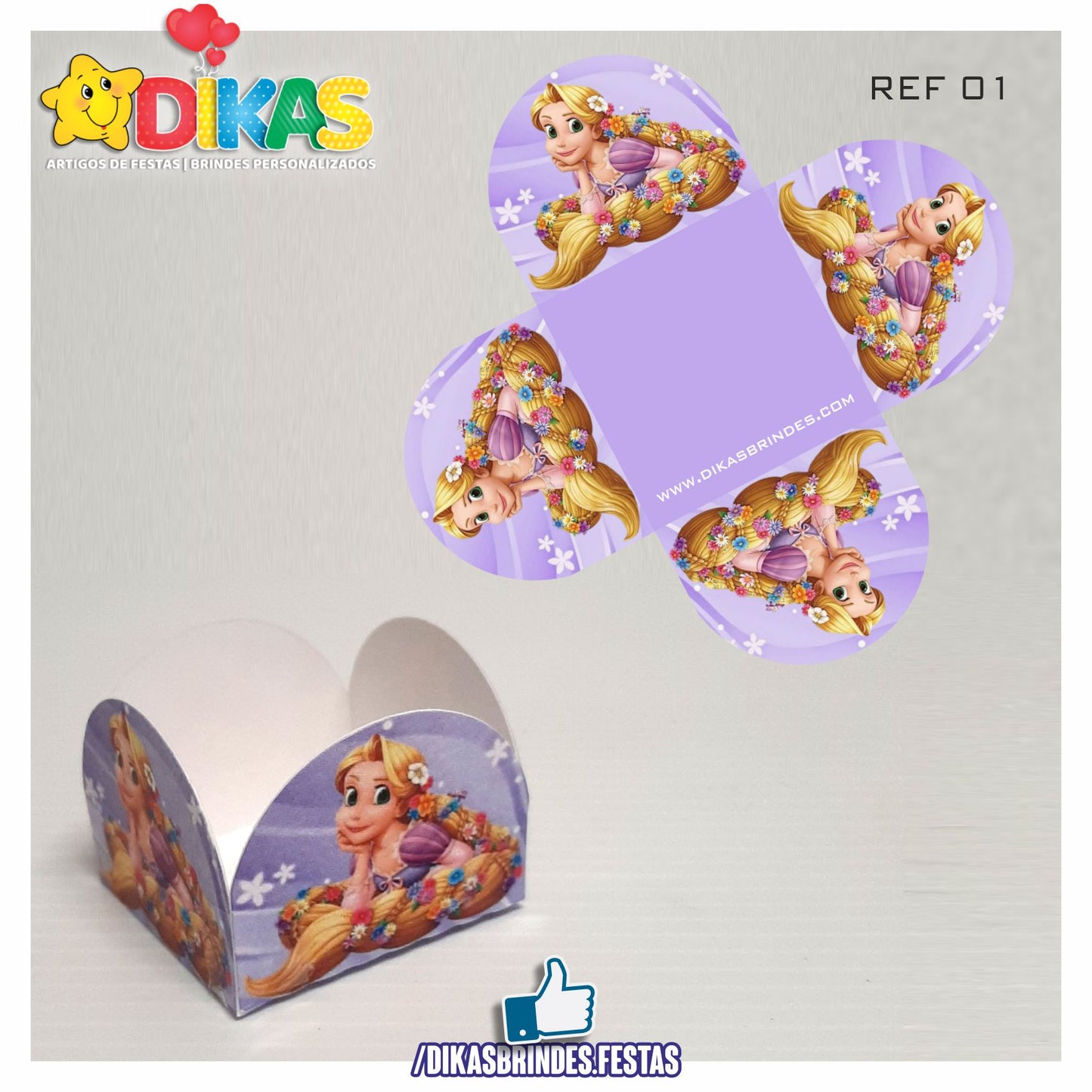 PORTA-FORMINHAS TEMÁTICAS - RAPUNZEL