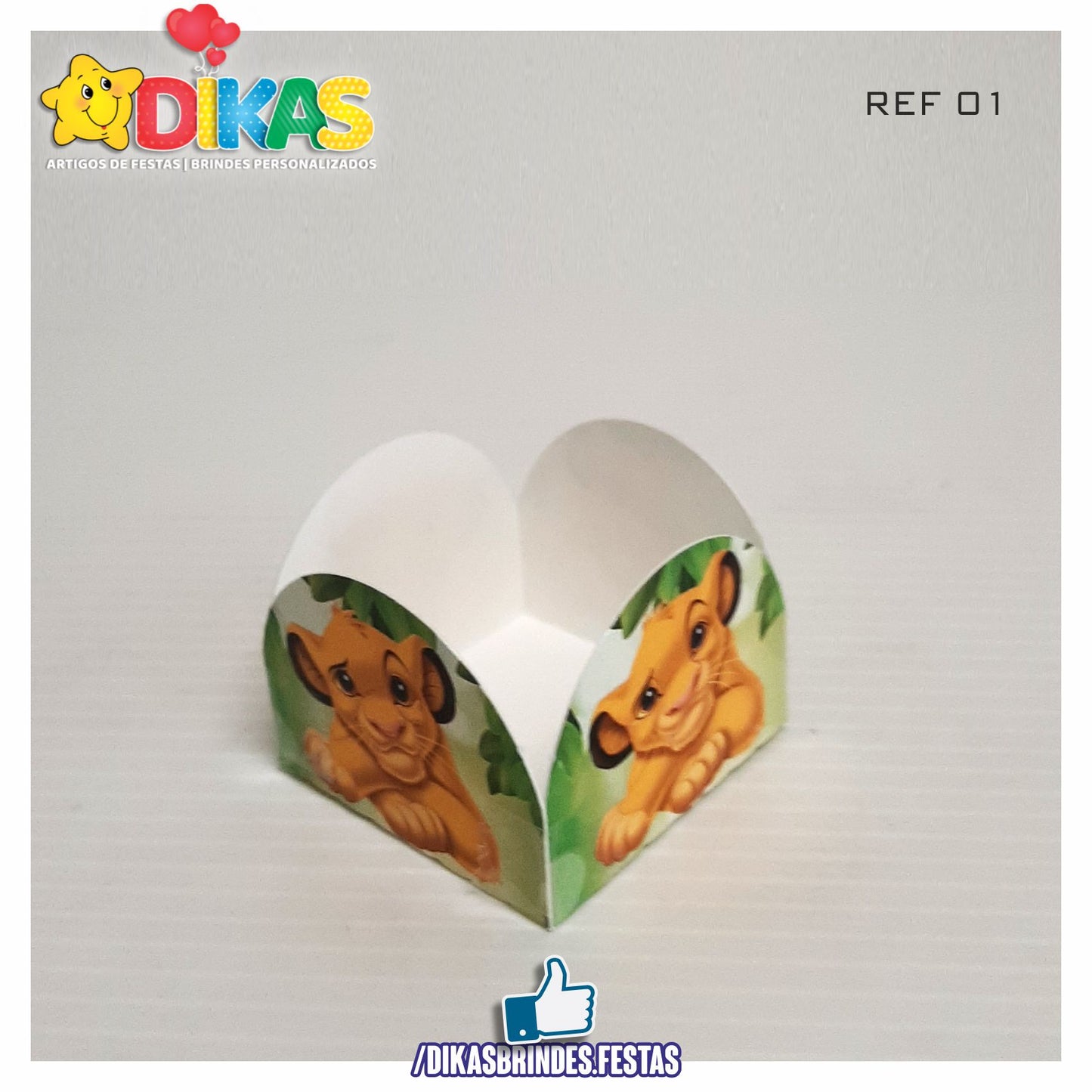 PORTA-FORMINHAS TEMÁTICAS - REI LEÃO