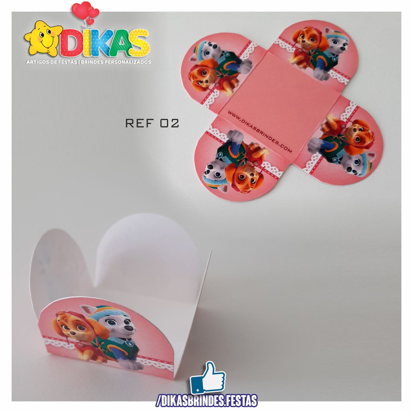 PORTA-FORMINHAS TEMÁTICAS - PATRULHA PATA SKYE