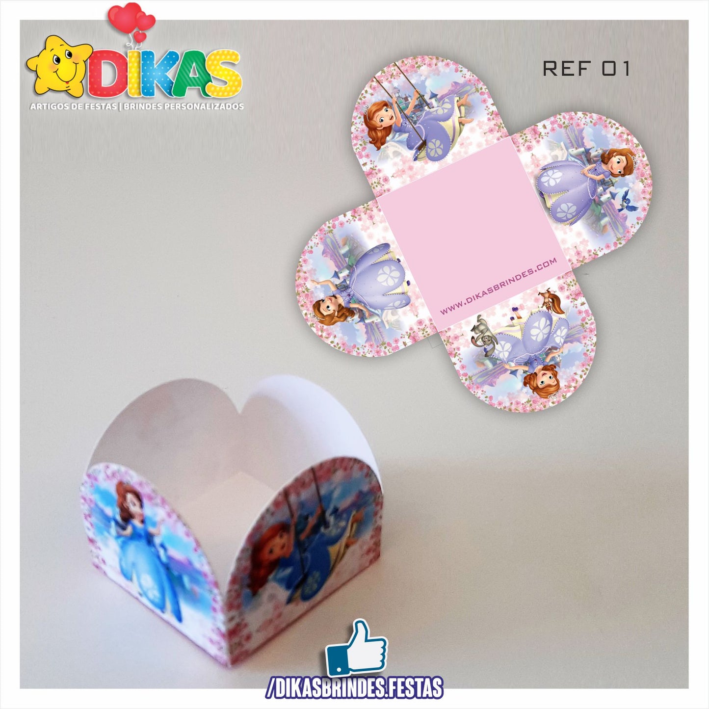 PORTA-FORMINHAS TEMÁTICAS - PRINCESA SOFIA