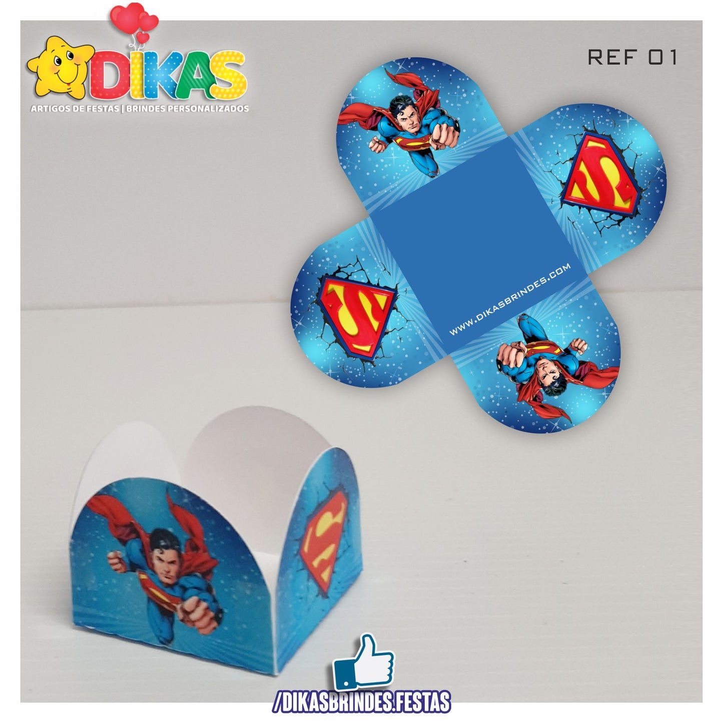 PORTA-FORMINHAS TEMÁTICAS - SUPER HOMEM