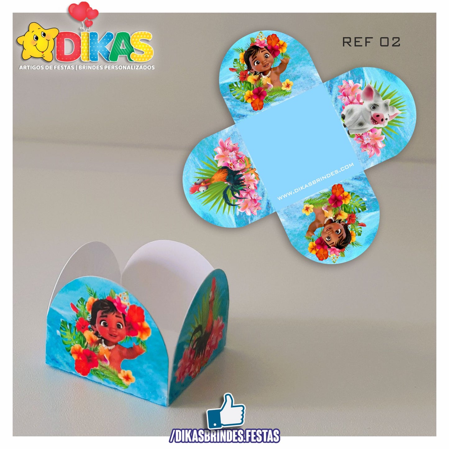 PORTA-FORMINHAS TEMÁTICAS - VAIANA