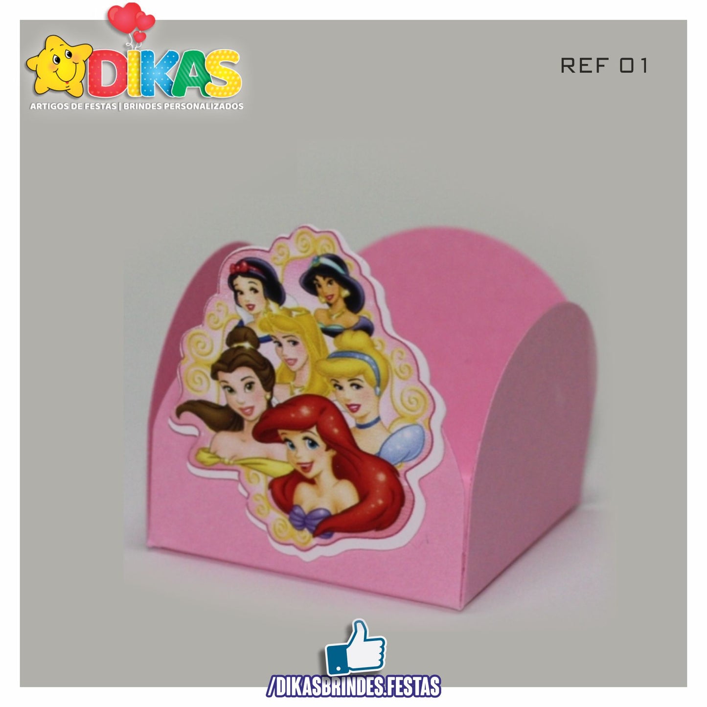 PORTA-FORMINHA C/ APLIQUE - PRINCESAS DISNEY