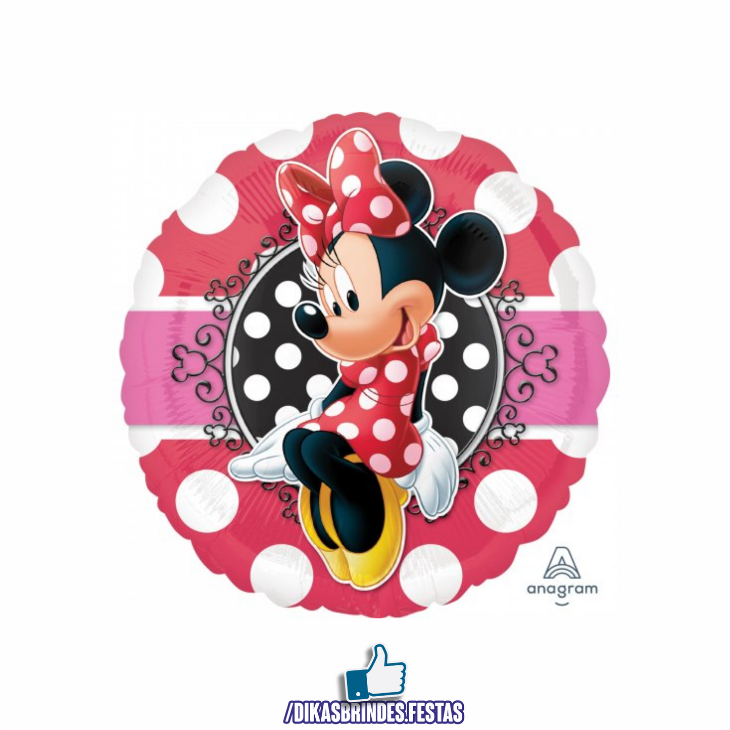 BALÃO FOIL MINNIE VERMELHA