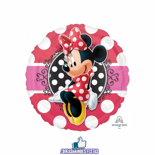 BALÃO FOIL MINNIE VERMELHA