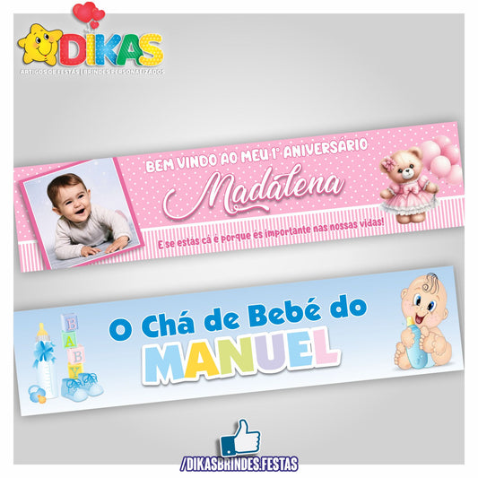 FAIXA TEMÁTICA E/OU PERSONALIZADA - BEBÉ