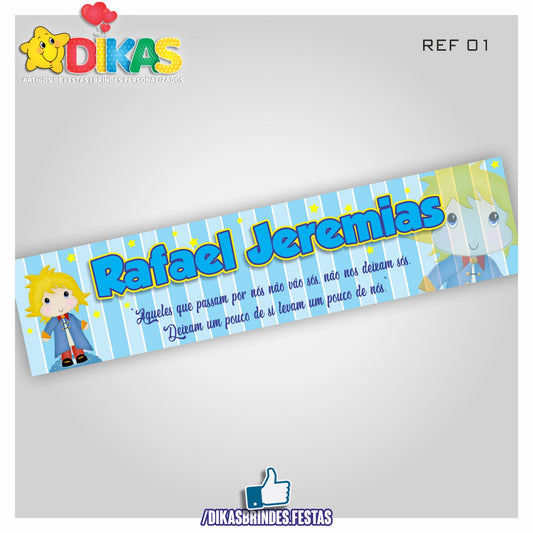 FAIXA TEMÁTICA E/OU PERSONALIZADA - PEQUENO PRÍNCIPE