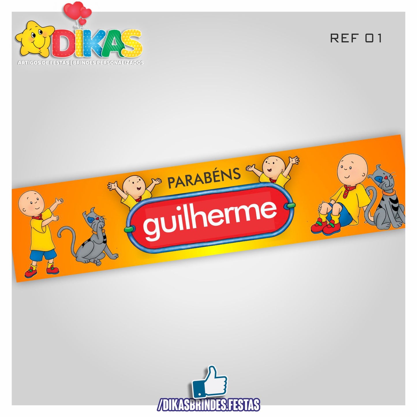 FAIXA TEMÁTICA E/OU PERSONALIZADA - RUCA