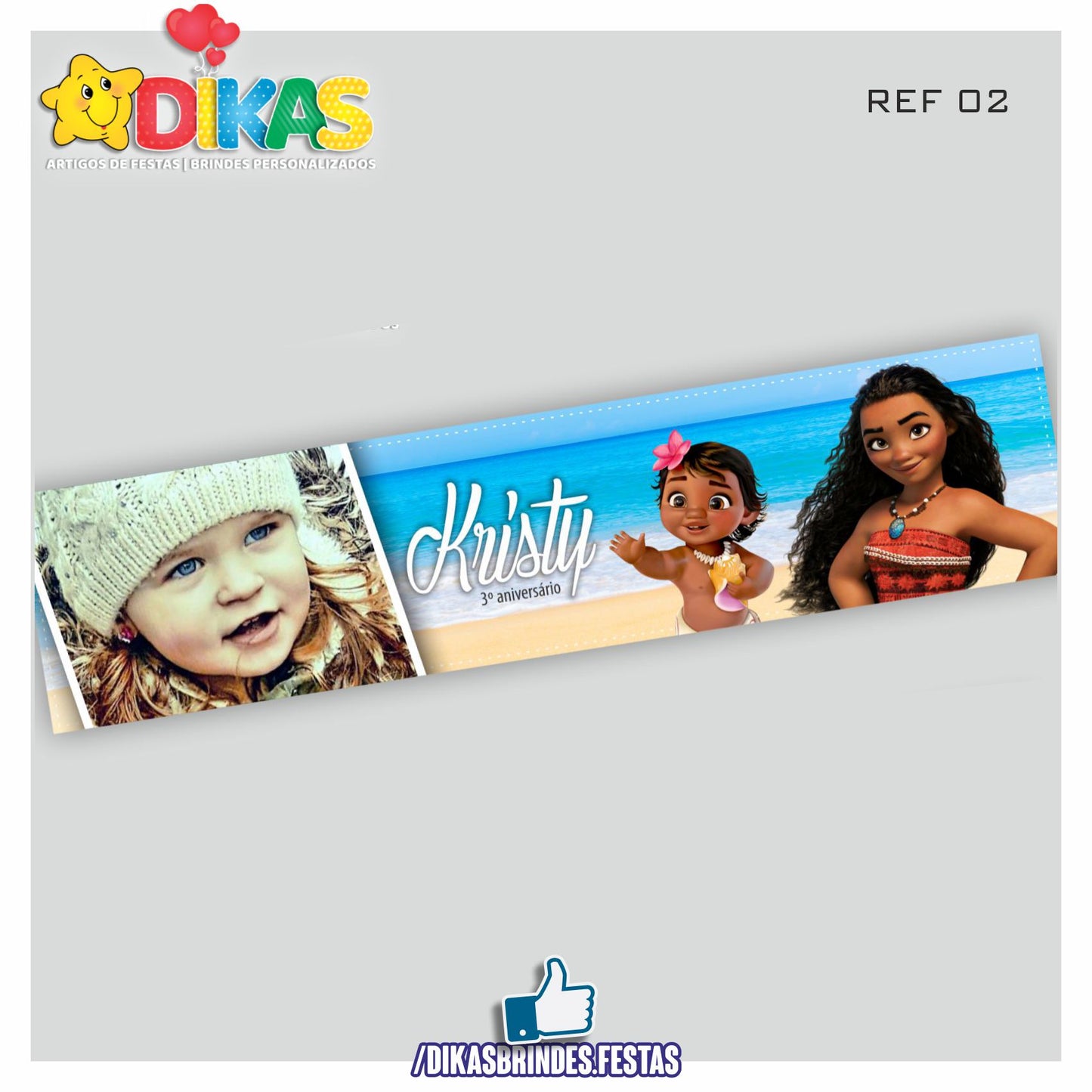 FAIXA TEMÁTICA E/OU PERSONALIZADA - VAIANA