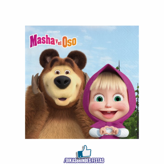 GUARDANAPOS MASHA E O URSO