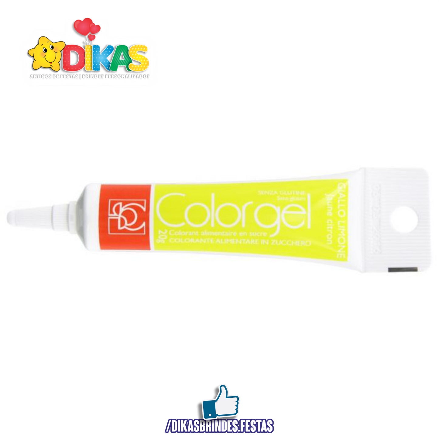 CORANTE EM GEL COLORGEL - AMARELO LIMÃO