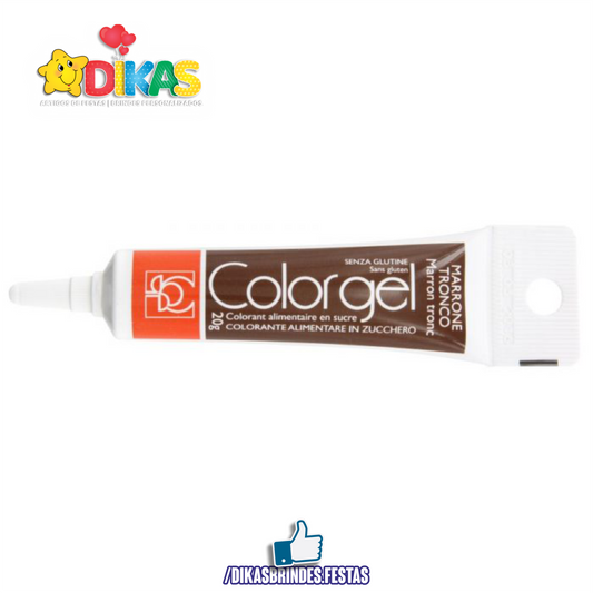 CORANTE EM GEL COLORGEL - CASTANHO
