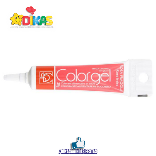 CORANTE EM GEL COLORGEL - ROSA MORANGO