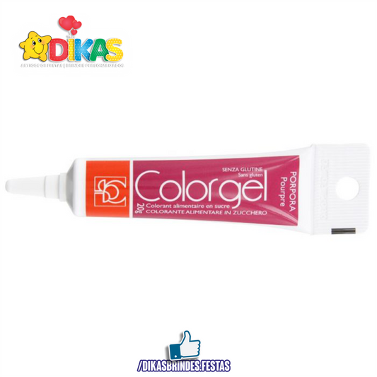 CORANTE EM GEL COLORGEL - ROSA PÚRPURA