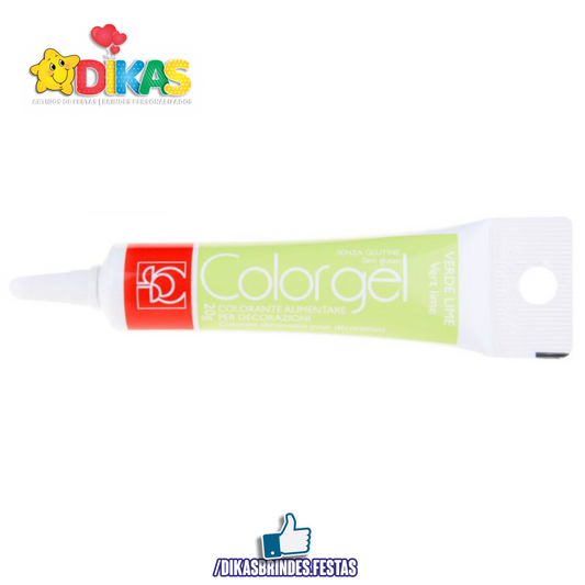 CORANTE EM GEL COLORGEL - VERDE LIMÃO
