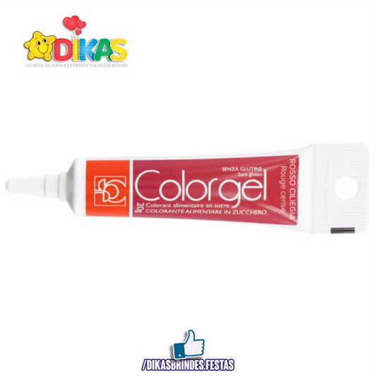 CORANTE EM GEL COLORGEL - VERMELHO