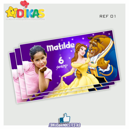 IMAN PERSONALIZADO - A BELA E A FERA