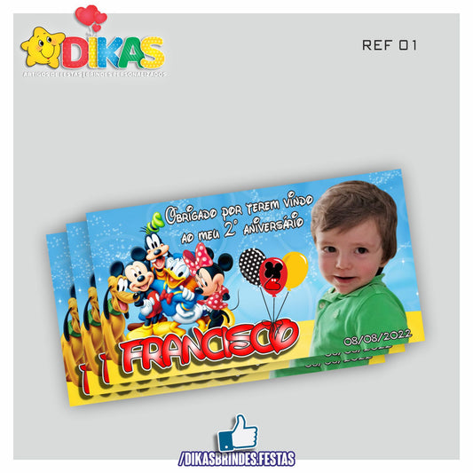IMAN PERSONALIZADO - MICKEY E OS AMIGOS