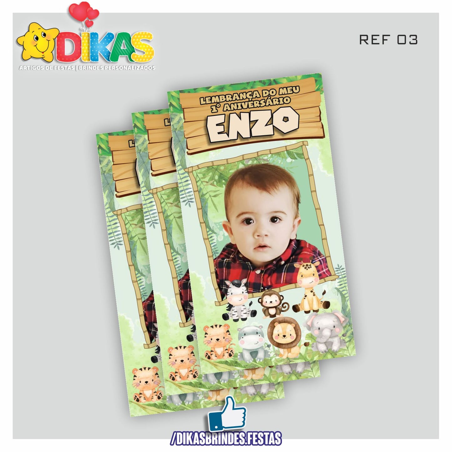 IMAN PERSONALIZADO - ANIMAIS DA SELVA