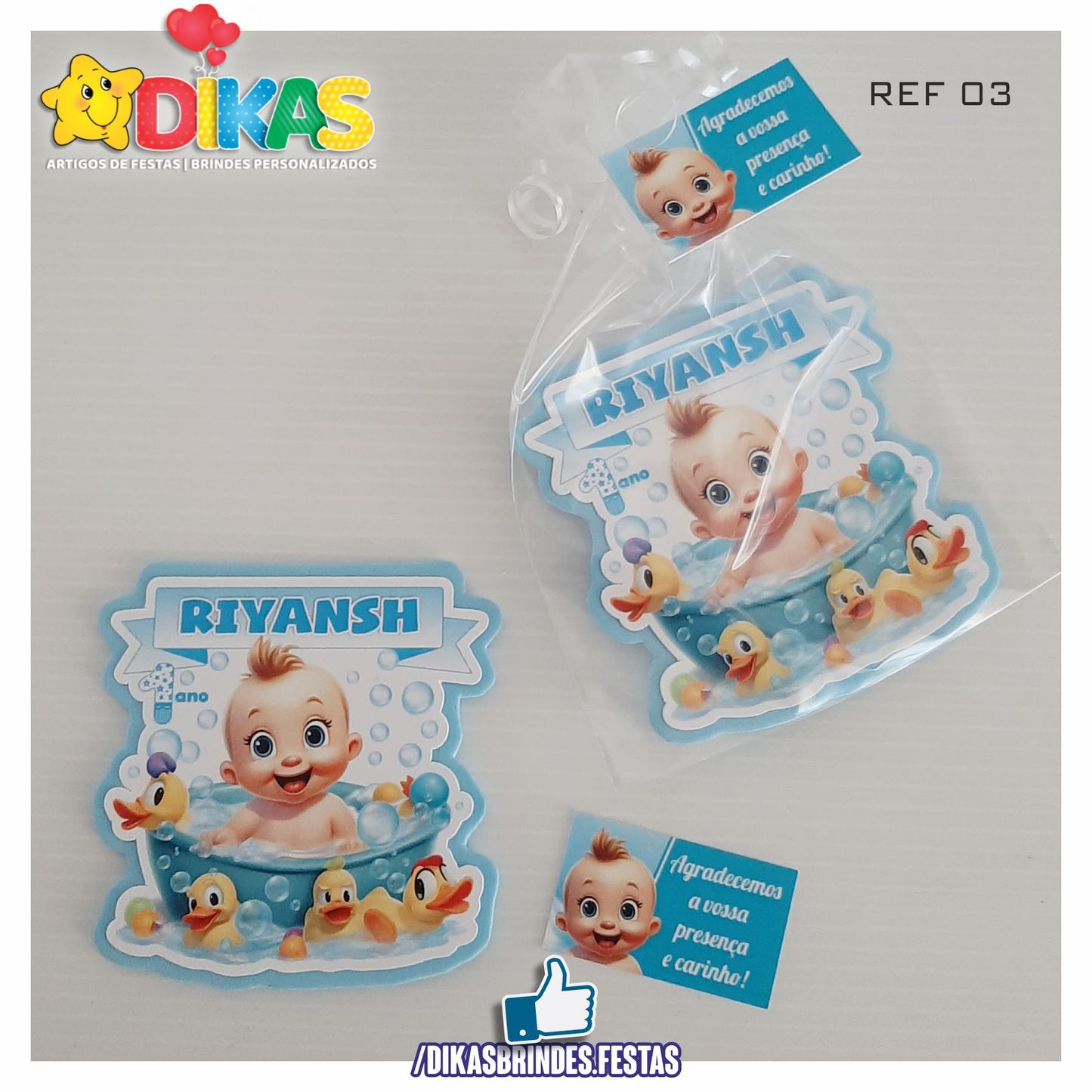 IMAN ARTESANAL PERSONALIZADO - BEBÉ