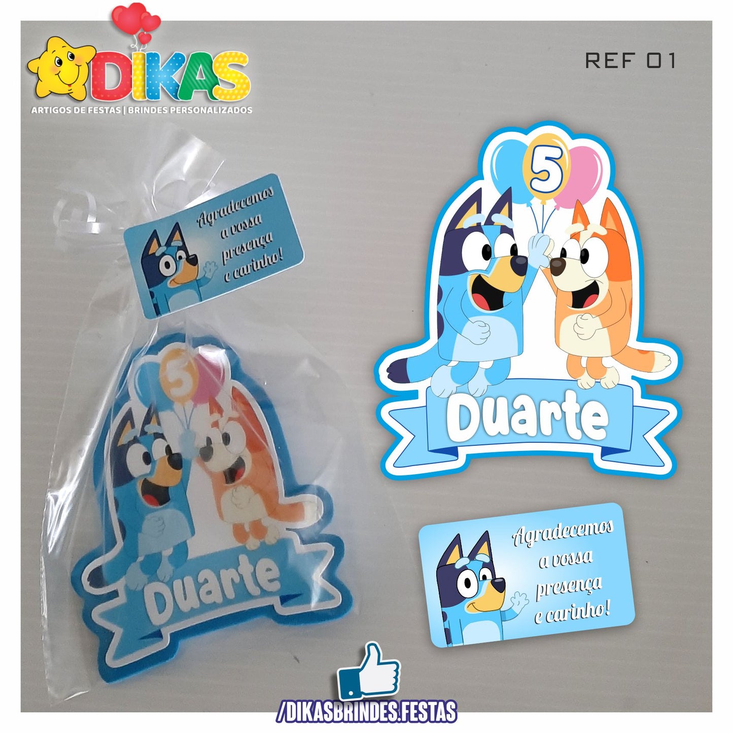 IMAN ARTESANAL PERSONALIZADO - BLUEY