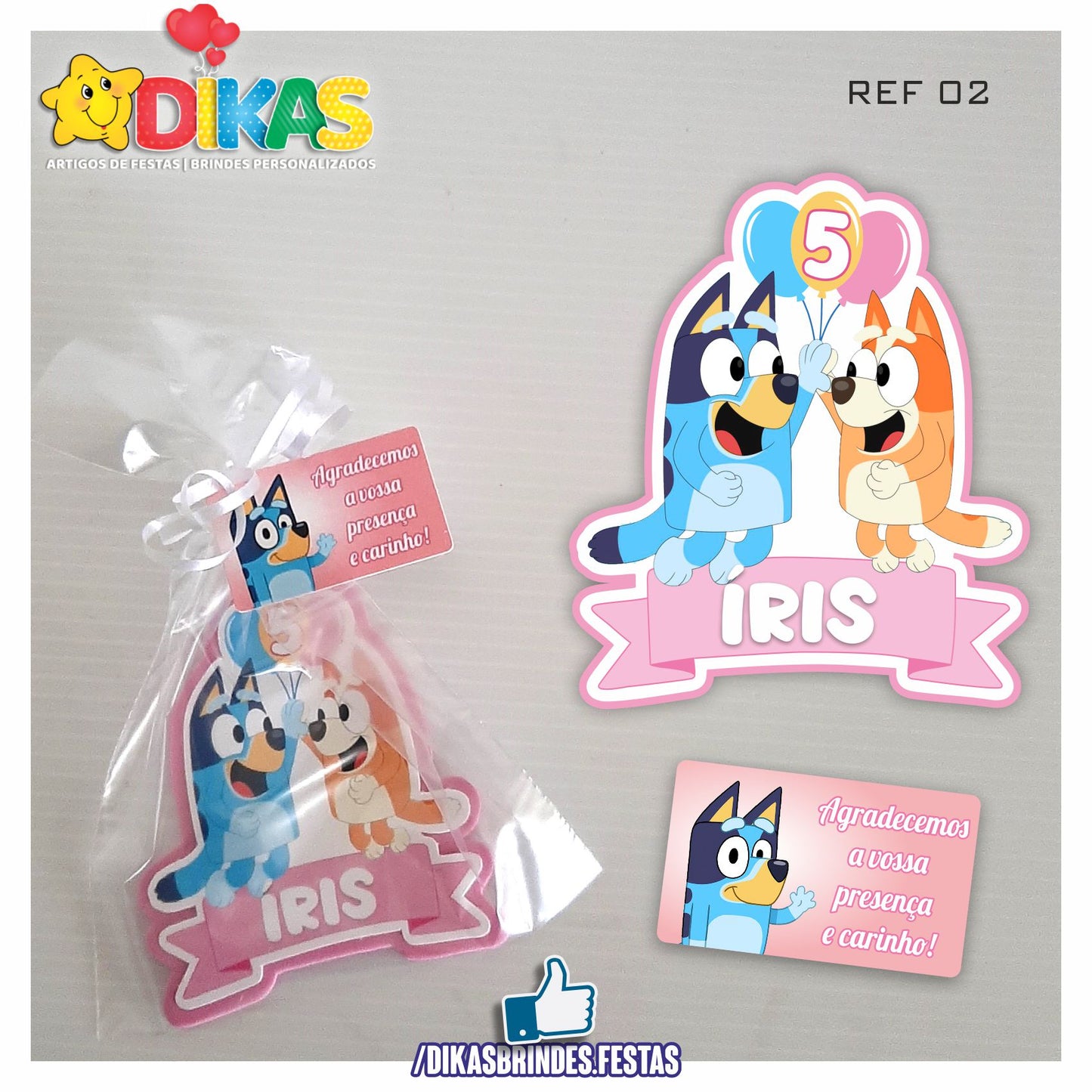 IMAN ARTESANAL PERSONALIZADO - BLUEY