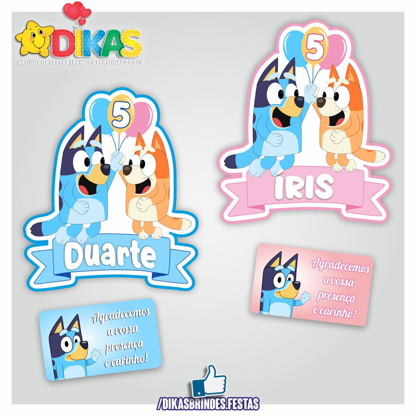 IMAN ARTESANAL PERSONALIZADO - BLUEY
