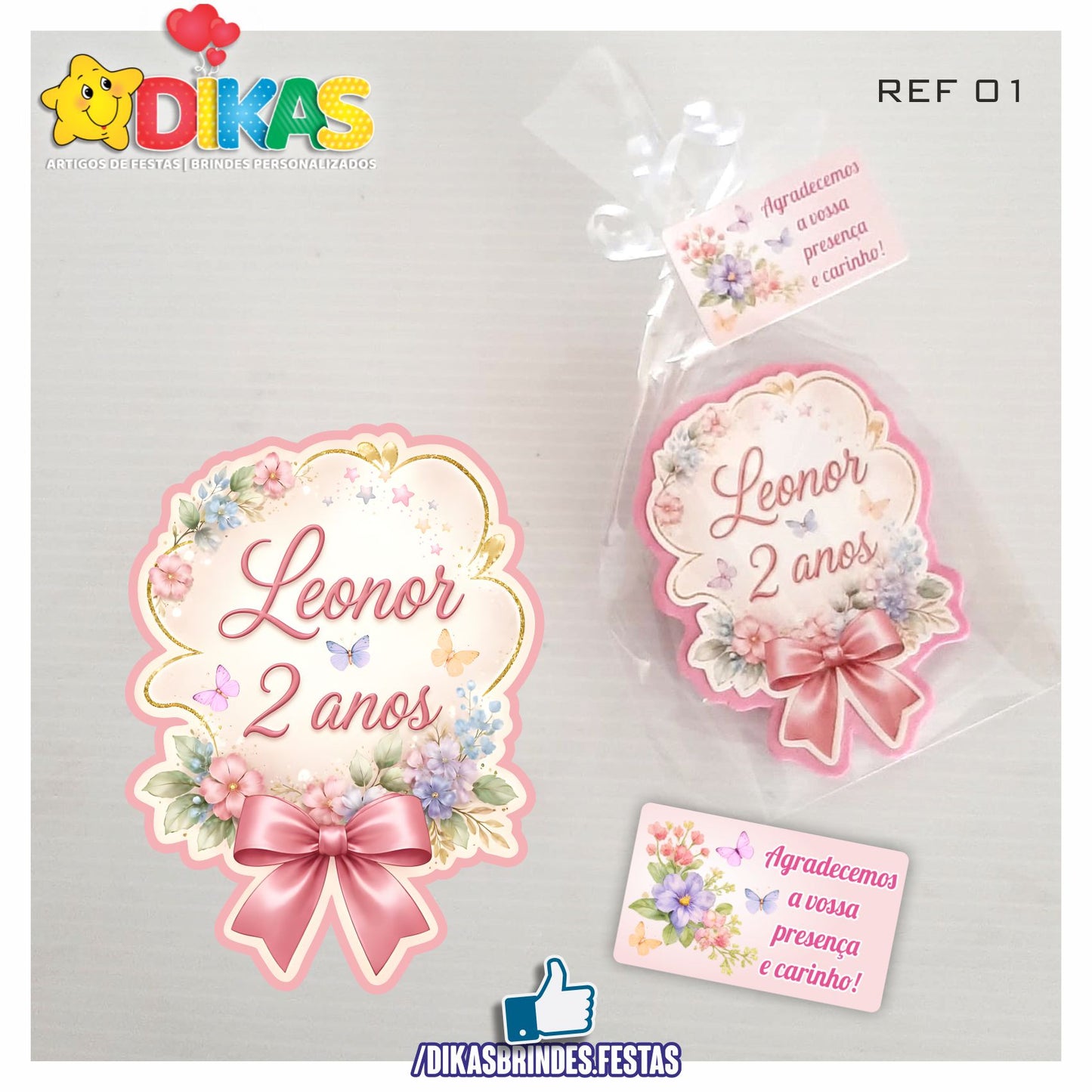 IMAN ARTESANAL PERSONALIZADO - BORBOLETA / JARDIM ENCANTADO