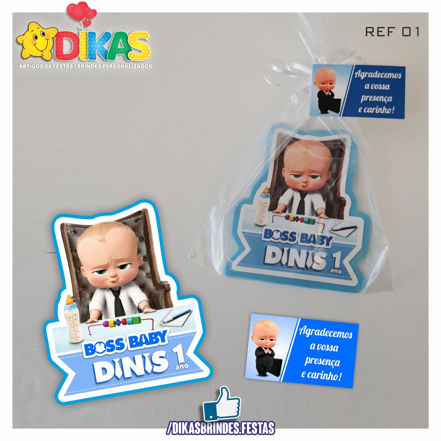 IMAN ARTESANAL PERSONALIZADO - BOSS BABY