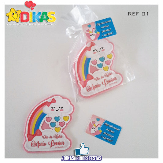 IMAN ARTESANAL PERSONALIZADO - CHUVA DE AMOR