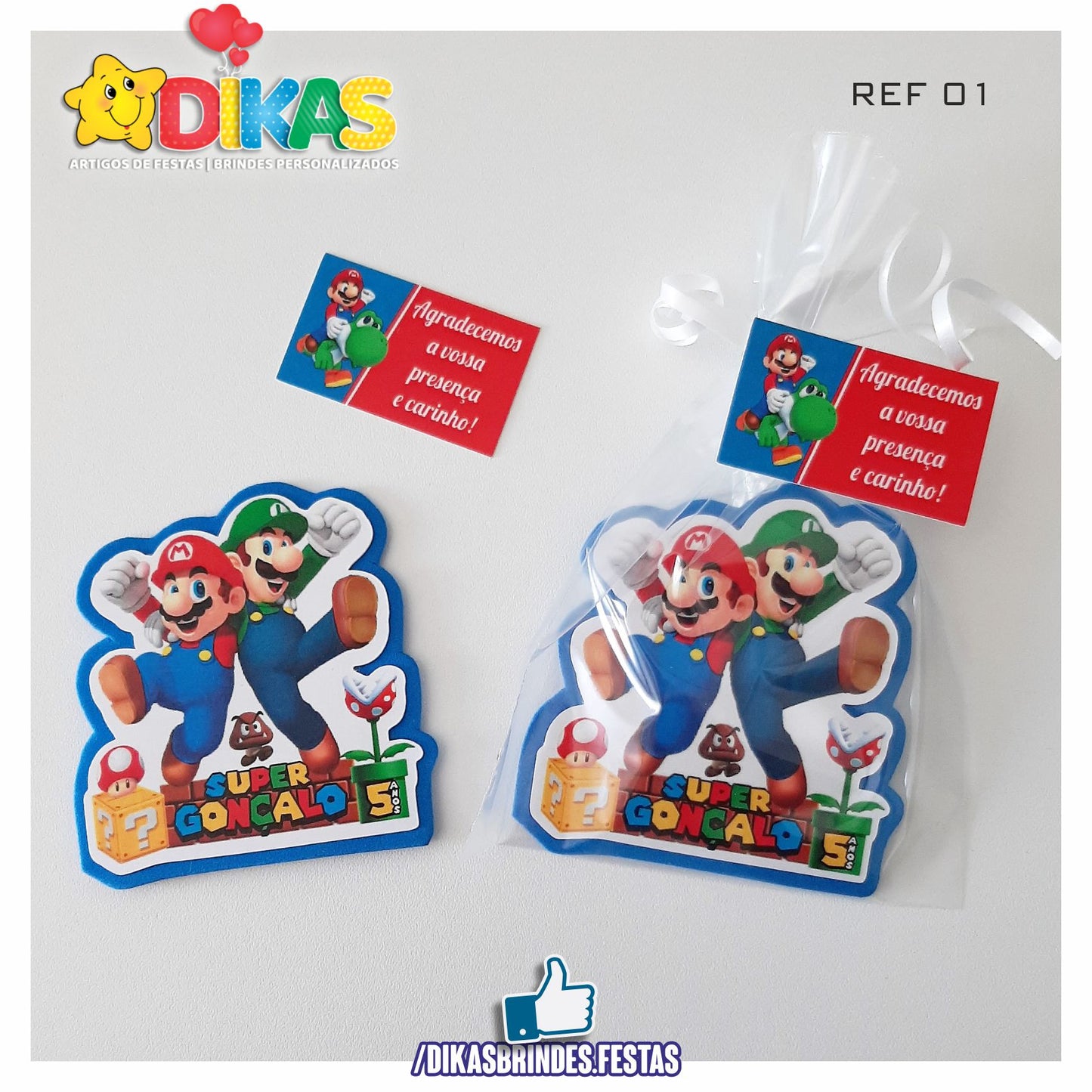 IMAN ARTESANAL PERSONALIZADO - MARIO BROS