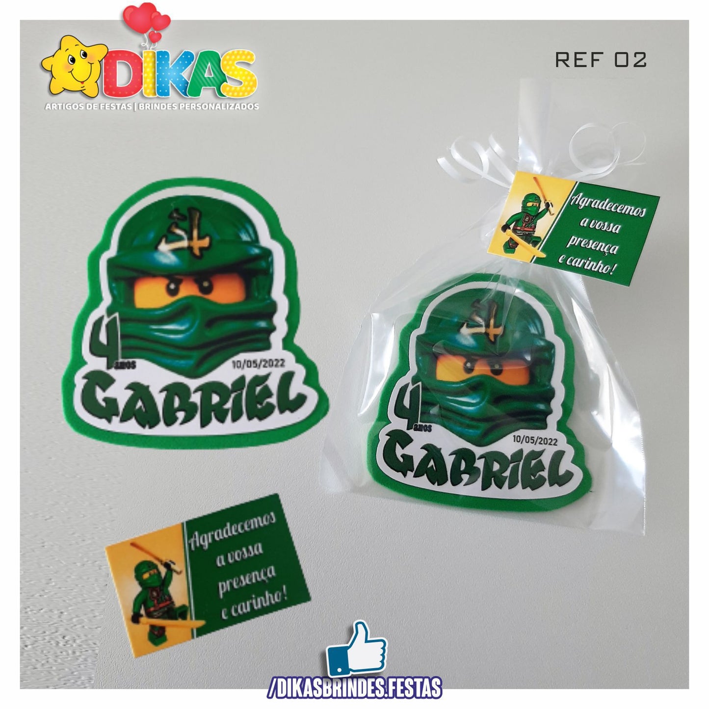 IMAN ARTESANAL PERSONALIZADO - NINJAGO