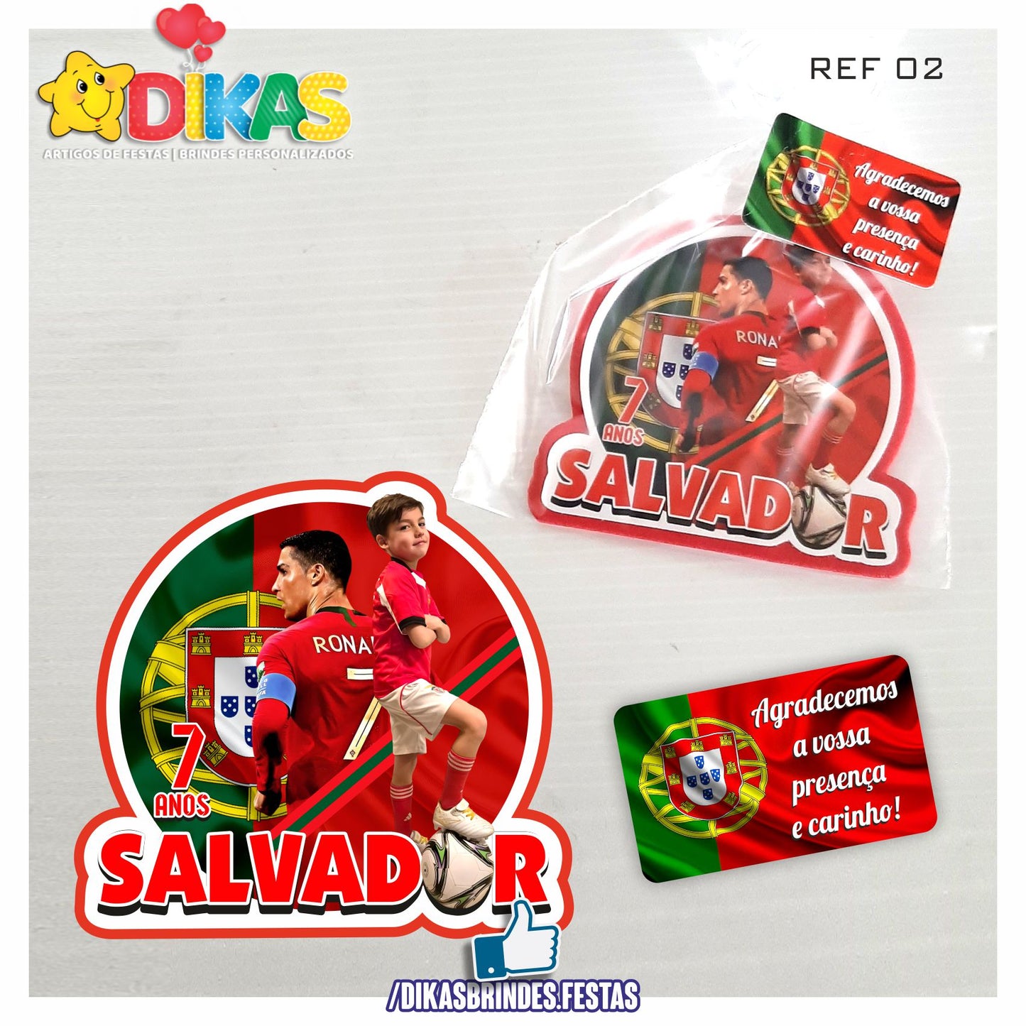 IMAN ARTESANAL PERSONALIZADO - FUTEBOL PORTUGAL