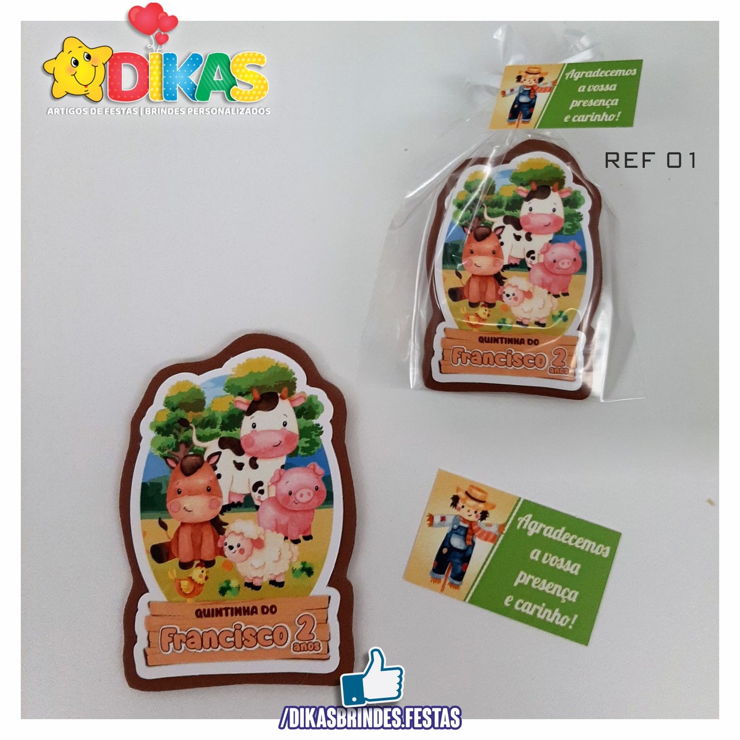 IMAN ARTESANAL PERSONALIZADO - ANIMAIS DA QUINTA